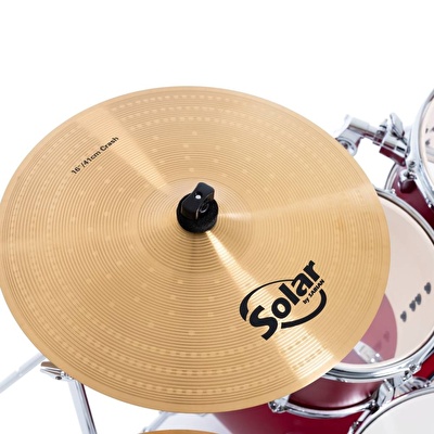 PEARL RS505C/C747 Roadshow Matte Red 5 Parça (20B/10T/12T/14F/14S) Aksamlı & Zilli Akustik Davul Seti